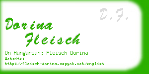 dorina fleisch business card